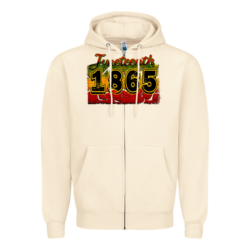 Juneteenth 1865 Zipper Hoodie by CowGirlArtShop | Teevron
