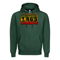 Sports Green juneteenth 1865 Zipper Hoodie - CowGirlArtShop