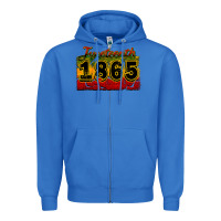 True Royal juneteenth 1865 Zipper Hoodie - CowGirlArtShop