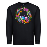 Black Easter Ocaliptus spring flowers Premium Sweatshirt - OliviaCreatesArt