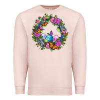 Pale Pink Easter Ocaliptus spring flowers Premium Sweatshirt - OliviaCreatesArt