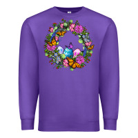 Purple Easter Ocaliptus spring flowers Premium Sweatshirt - OliviaCreatesArt