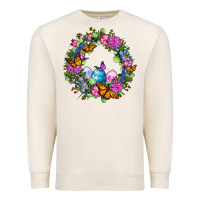 Sandshell Easter Ocaliptus spring flowers Premium Sweatshirt - OliviaCreatesArt