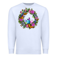 White Easter Ocaliptus spring flowers Premium Sweatshirt - OliviaCreatesArt