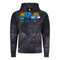 Cloud Black Peace Love Pride Vintage Hoodie - Jasminsmagicworld