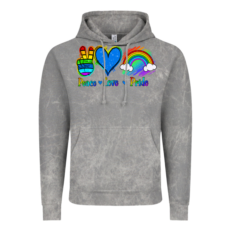 Peace Love Pride Vintage Hoodie by Jasminsmagicworld | Teevron
