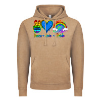 Vintage Coffee Peace Love Pride Vintage Hoodie - Jasminsmagicworld
