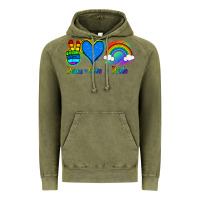 Vintage Olive Peace Love Pride Vintage Hoodie - Jasminsmagicworld