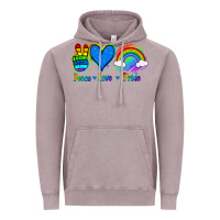 Vintage Zinc Peace Love Pride Vintage Hoodie - Jasminsmagicworld