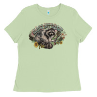 Matcha classy but trashy racoon Ladies Tee - NancyCooperArtShop