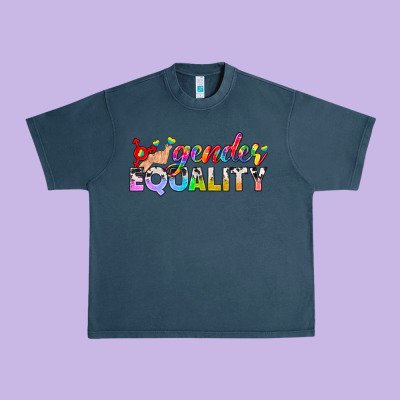 Western Lgbtq Gender Equality Urban Heavy Tee Designed By Bundleandbundleshop