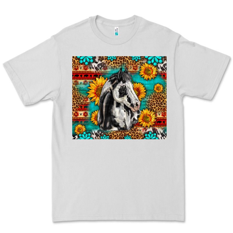 Aztec Sunflowers Horse Premium Tee by LillyAllenDesigns | Teevron