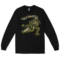 Black alligator Long Sleeve Tee - BarkalooDesign