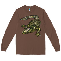Chestnut alligator Long Sleeve Tee - BarkalooDesign