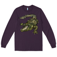Plum alligator Long Sleeve Tee - BarkalooDesign