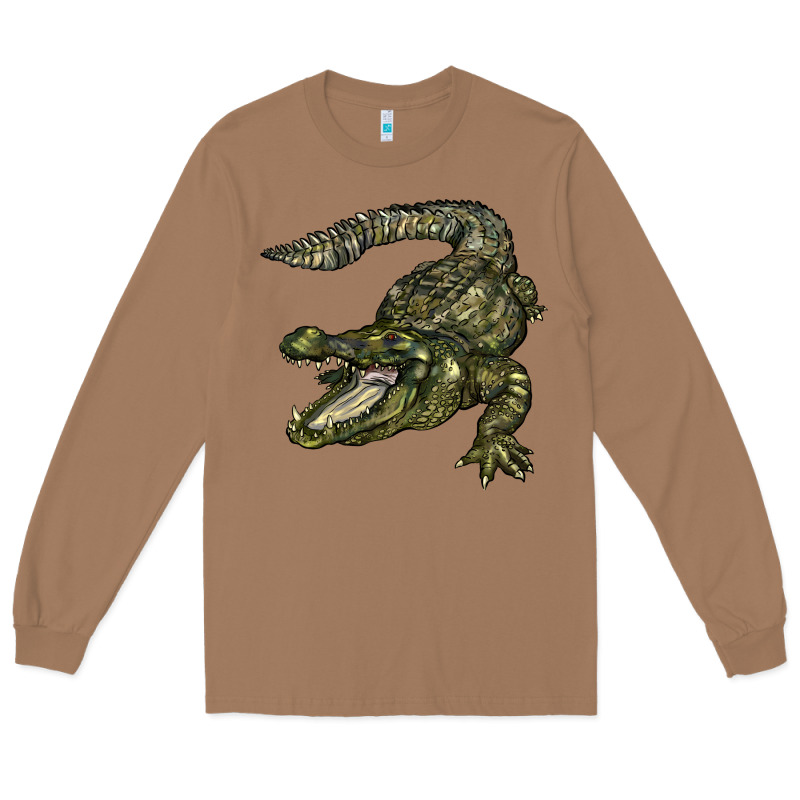 Alligator Long Sleeve Tee by BarkalooDesign | Teevron