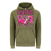 Vintage Olive cheer for the cure Vintage Hoodie - MaliasSmallBusiness