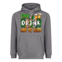 Storm St. Patrick's Eat drink and be Irish Heavyweight Hoodie - OliviaCreatesArt