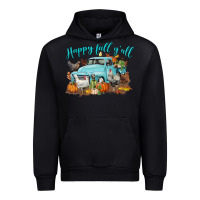 Black Happy Fall Y'all Urban Hoodie - LillyAllenDesigns