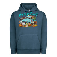 Pigment Midnight Navy Happy Fall Y'all Urban Hoodie - LillyAllenDesigns