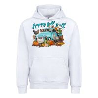White Happy Fall Y'all Urban Hoodie - LillyAllenDesigns