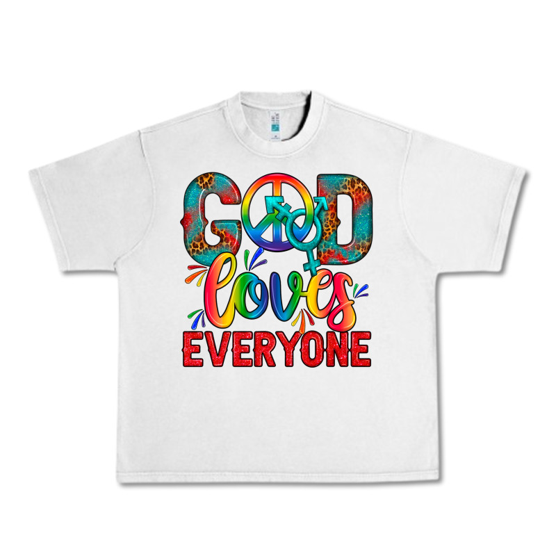 Lgbtq+ God Loves Everyone Urban Heavy Tee by BundleAndBundleShop | Teevron