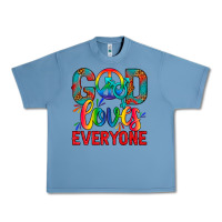 Pebble Blue LGBTQ+ God Loves Everyone Urban Heavy Tee - BundleAndBundleShop