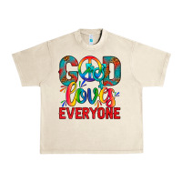 Sandshell LGBTQ+ God Loves Everyone Urban Heavy Tee - BundleAndBundleShop