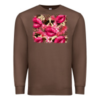 Chestnut Valentine's Day pink plaid red glitter cowhide Premium Sweatshirt - FaDigitalArtStudio