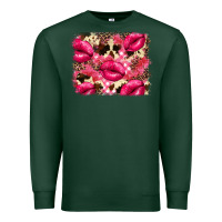 Sports Green Valentine's Day pink plaid red glitter cowhide Premium Sweatshirt - FaDigitalArtStudio