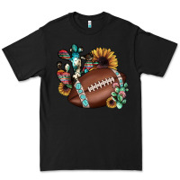 Black football cactus sunflower Premium Tee - JahusDesignShop