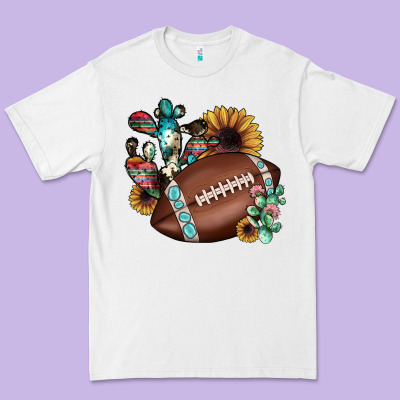 Football Cactus Sunflower Premium Tee Designed By Jahusdesignshop