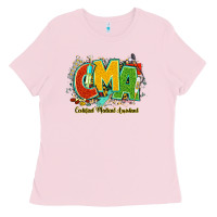 Bubblegum Pink cma certified medical assistant juneteenth Ladies Tee - NancyCooperArtShop
