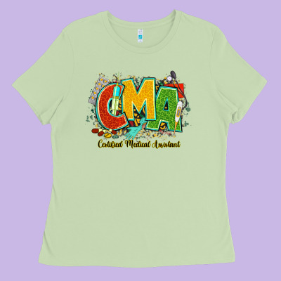 Cma Certified Medical Assistant Juneteenth Ladies Tee Designed By Nancycooperartshop