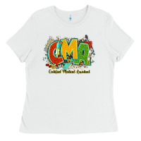 White cma certified medical assistant juneteenth Ladies Tee - NancyCooperArtShop