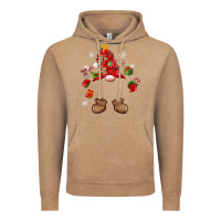 Vintage Coffee custom christmas gnome Vintage Hoodie - MaliasSmallBusiness