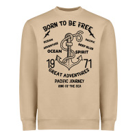 Mushroom Born To Be Free Sea Heavyweight Sweatshirt - Bettercallsaul