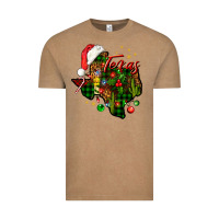 Christmas Texas Map Vintage Tee | Teevron