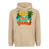 Mushroom Sun salt sand Heavyweight Hoodie - FaDigitalArtStudio