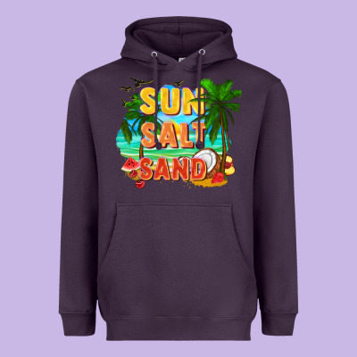 Sun Salt Sand Heavyweight Hoodie Designed By Fadigitalartstudio
