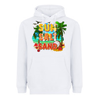 White Sun salt sand Heavyweight Hoodie - FaDigitalArtStudio