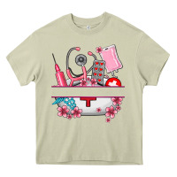Mossy custom name nurse hat and elements Heavy Core Tee - AdoDesignShop