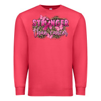 Cardinal Stronger than Cancer Premium Sweatshirt - FaDigitalArtStudio