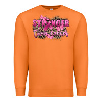 Carrot Stronger than Cancer Premium Sweatshirt - FaDigitalArtStudio