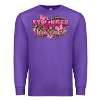 Purple Stronger than Cancer Premium Sweatshirt - FaDigitalArtStudio