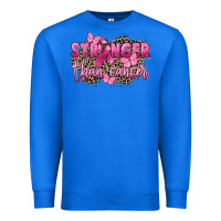 True Royal Stronger than Cancer Premium Sweatshirt - FaDigitalArtStudio