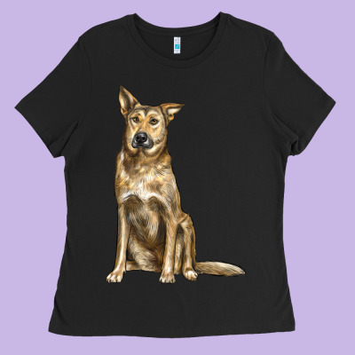 Chinook Dog Ladies Tee Designed By Lillyallendesigns