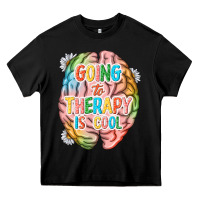 Going To Therapy Is Cool Heavy Core Tee | Teevron