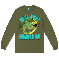Army Green reel cool grandpa Long Sleeve Tee - Jasminsmagicworld