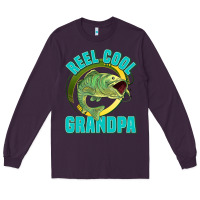 Plum reel cool grandpa Long Sleeve Tee - Jasminsmagicworld